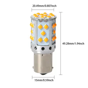 Bán Chạy Đèn Tín Hiệu Led Đèn Phanh Lùi Xe Đèn Led Xe Hơi T20 7440 3156 W21W 3030 35SMD Đèn Sương Mù LED Canbus