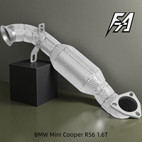 Downpipe Knalpot High Flow untuk BMW X1/mini R56 1.5T 1.6T R56 F48/F49 2016-2022 dengan Katalis