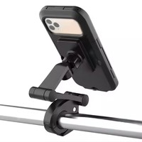 Support de téléphone portable pour guidon, rotation à 360 degrés, accessoires pour vélo et moto, support de téléphone portable, étanche, flexible, portable, pour vélo