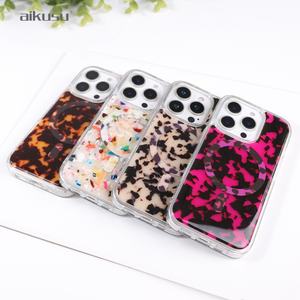 Coque de téléphone magnétique de luxe en résine antichoc de 1,5 mètre, motif écaille de tortue blonde, pour iPhone 17 Air, 17 Pro Max, 16 Pro Max - Product Image 6