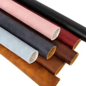 Rollos de 30CM x 136CM para llaveros de bolsos, cuero sintético de PVC, Rexine con relieve clásico, tela de cuero de imitación
