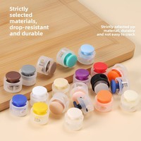 Penjepit Resin Warna-warni Model Snap-lock untuk Tali Hoodie, Pengatur Tali Model Pig-nose, Tanpa Ikat, Lubang Ganda untuk Gesper, Praktis
