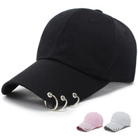Sombrero de béisbol de 6 paneles para hombre y mujer, ajustable, estilo étnico, Snapback, ala curva, Hip-Hop, sombrero de bola en negro, rosa y blanco