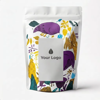 Sachet Doypack Biodégradable en PLA avec Fenêtre pour Emballage de Thé, Café et Aliments pour Animaux – Le Plus Vendu, Mat, Stratifié, Anti-humidité, avec Fermeture Éclair