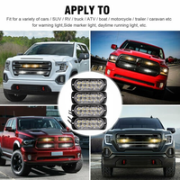HearxinLED 12 LED sans fil lumière stroboscopique d'urgence voiture LED remorque camion voyant d'avertissement accessoire
