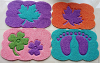 Tapis de sol en PVC à base souple et antidérapant, doublé de pulvérisation, et tapis spaghetti en PVC, adapté aux salles de bain et aux entrées d'hôtels
