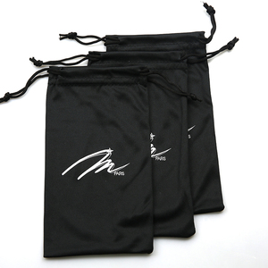 Pochette d'impression numérique en gros sacs à cordon en soie personnalisés pochette pour étui à lunettes de soleil - Product Image 3