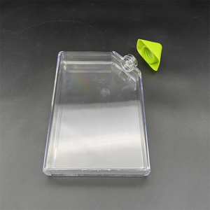 Botol Air Memo Minuman Notebook A5 Datar Ramping Persegi 450Ml Plastik Logo Kustom Promosi Anti Bocor Portabel Bepergian Jernih - Product Image 5