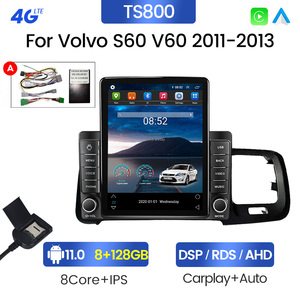 Mekede Android đài phát thanh xe cho Volvo S60 V60 2011-2020 8 + 128 gam xe-Play + Auto Key đèn DVD player Android xe đa phương tiện - Product Image 3