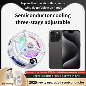 Refroidisseur de téléphone à semi-conducteurs avec clip magnétique, radiateur mobile pour jeux, dissipateur de chaleur portable pour smartphone, ventilateur pour jeux et streaming en direct - Product Image 4