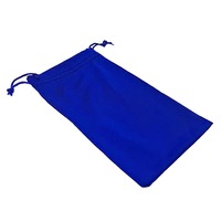 Haute Qualité Multi Couleurs Doux Microfibre Étui À Lunettes Pochettes Cordon Cheveux Ciseaux Sacs