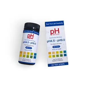 OEM pH 4.5-9.0 strip uji universal air liur kencing air mudah dibaca strip reagen pH
