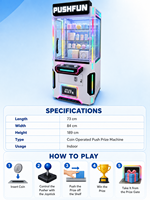 Machine à pousser les gages avec éclairage LED RGB pour centre de divertissement familial