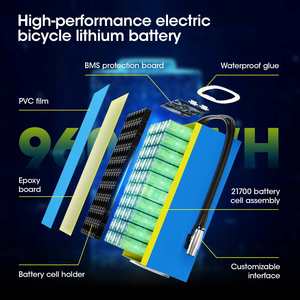 แบตเตอรี่ลิเธียมสำหรับจักรยานไฟฟ้าแบบกำหนดเอง 52V 60V 72V DIY 48V 10ah 15ah 20ah 25ah 30ah 18650 21700 ชุดแบตเตอรี่ - Product Image 6