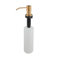 Distributeur de savon liquide en métal double chrome fabriqué en Chine pour évier de cuisine, maison, bureau ou hôtel