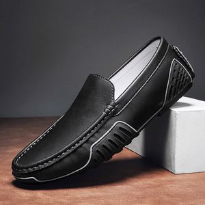 Mocasines de Moda de Alta Calidad para Hombre, Zapatos Casuales de Cuero, Talla Grande, Zapatos Planos Sin Cordones, Zapatos de Vestir para Hombre, Zapatos Formales de Negocios para el Trabajo - Product Image 3