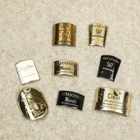 Étiquette métallique personnalisée de luxe résistante aux hautes températures, colle forte, parfum de bougie