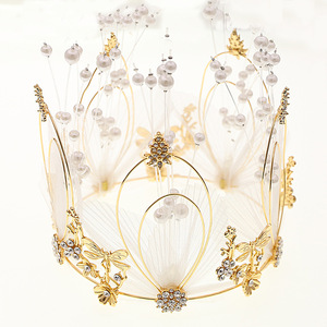 Venta al por mayor <span class=keywords><strong>de</strong></span> adorno <span class=keywords><strong>para</strong></span> tarta <span class=keywords><strong>de</strong></span> bodas decoración novia novio Feliz <span class=keywords><strong>cumpleaños</strong></span> hecho a mano perla malla <span class=keywords><strong>pastel</strong></span> corona - Product Image 5