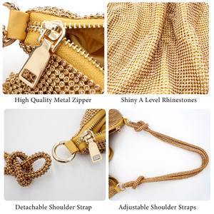 Sacs à bandoulière <span class=keywords><strong>en</strong></span> strass pour femmes, pochette de soirée de mariage, <span class=keywords><strong>bourse</strong></span>, prix de promotion exclusif pour salle de diffusion <span class=keywords><strong>en</strong></span> direct - Product Image 4