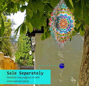 Tourniquet à vent en acier inoxydable 3D, sculpture éolienne, cadeaux porte-bonheur pour femmes, mères, pères, hommes, décoration intérieure et extérieure - Product Image 3