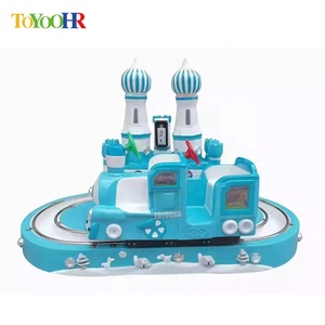 <span class=keywords><strong>Tren</strong></span> de Diversión Infantil con Monedas, Diseño de Dibujos Animados en Inglés, con Torre de Control Interactiva y Máquina de Columpios - Product Image 3