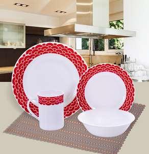 Bộ đồ ăn bằng thủy tinh opal cường lực Arcopal 16 món, họa tiết hoa, in decal, thân thiện với môi trường, an toàn với lò vi sóng và máy rửa chén, dùng cho 4 người - Product Image 1