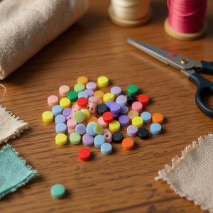 Ilan Abalorios Cuentas Planas de Color Sólido de 8mm 18g para Manualidades y Confección de Prendas - Product Image 3