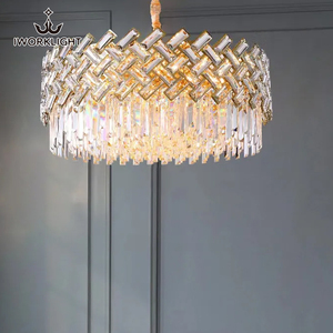 Iwork Hiện Đại Sang Trọng K9 Pha Lê Treo Ánh Sáng Mặt Dây Chuyền Phòng Khách Đèn Biệt Thự Phòng Ăn Phòng Ngủ Đèn Chùm Pha Lê - Product Image 4