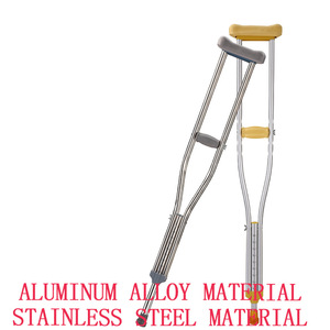 Axillary Crutch Aluminum Alloy Material Height Adjustable Comfortable Durable Lightweight Walker Support - Product Image 5