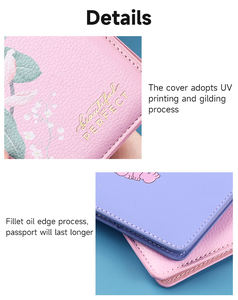 Обложка для паспорта с индивидуальным логотипом, маленький минимальный заказ, дорожный кошелек из искусственной кожи, индивидуальный Держатель для паспорта - Product Image 5