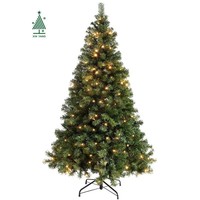 Usine directe hybride arbre de Noël Spot écologique PE cryptage lumineux ignifuge debout décorations pour la maison