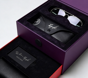 กล่องบรรจุภัณฑ์แว่นตาแบบพกพา ทำจากวัสดุรีไซเคิลรักษ์โลก พิมพ์โลโก้ได้ตามต้องการ หรูหรา แข็งแรง ทนทาน ใช้ซ้ำได้ - Product Image 4