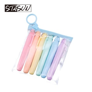 Stasun Mini Huỳnh Quang Highlighter với Keychain Clip Mini Highlighter y tá bút Fancy Mini Highlighter Set với Key chian - Product Image 6
