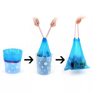 Sacs poubelle en plastique colorés Sacs poubelle ménagers à cordon Sac poubelle de cuisine haut en plastique personnalisé - Product Image 1