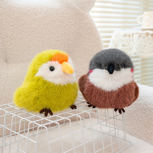 Özelleştirilmiş Mini simüle kuş peluş oyuncaklar sevimli kuş bebek çocuk arkadaşı bebekler hediye olarak yumuşak oyuncak - Product Image 4