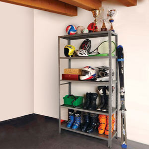 Étagère en métal CM 100x40 H. 188 Gris - Product Image 1