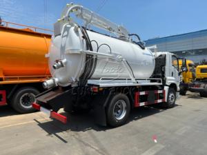 รถบรรทุกดูดสิ่งปฏิกูล ISUZU 10 ลูกบาศก์เมตร เครื่องยนต์ญี่ปุ่นแท้ 360 ° บูมดูดไฮดรอลิก, ปั๊มสุญญากาศยี่ห้อดัง (อุปกรณ์เสริม) - Product Image 4