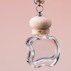 Diffuseur d'huiles essentielles en forme de <span class=keywords><strong>pomme</strong></span>, <span class=keywords><strong>vide</strong></span>, coloré, 10 ml, flacon de parfum pour voiture, diffuseur d'air aromathérapeutique avec bouchon en bois - Product Image 2
