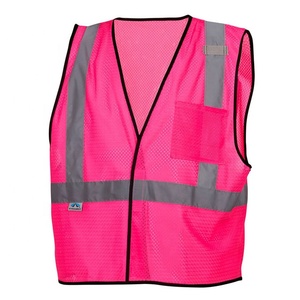 ที่กำหนดเองทำสิ่งทอเสื้อกั๊กที่ดีที่สุดป้องกันทุกฤดูกาลสิ่งทอผู้ชายผู้หญิงสีชมพูสิ่งทอเสื้อกั๊กกันน้ำกับสะท้อน - Product Image 1