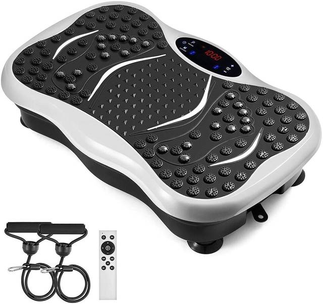 Vibration Plate Fitness Platform Exercise Machine Vibrating Shaking Body Shaker Workout Power Waver Stand Shake Board