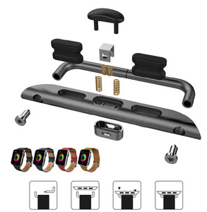 Adattatore connettore per cinturino apple <span class=keywords><strong>watch</strong></span> 44mm 40mm <span class=keywords><strong>42mm</strong></span> 38mm iWatch 5 <span class=keywords><strong>4</strong></span> 3 2 strumento adattatore in metallo in acciaio inossidabile accessori per orologi - Product Image 2