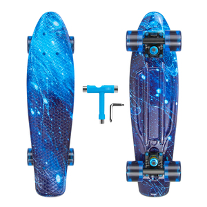 <span class=keywords><strong>Skateboard</strong></span> in Plastica da 22 Pollici con Grandi Ruote LED, Fish Board, Penny <span class=keywords><strong>Skateboard</strong></span> - Product Image 1