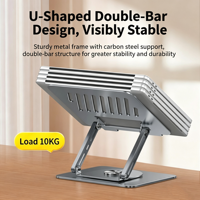 iDock Portable Pliable en Acier Carbone 360 ° Support d'ordinateur portable rotatif en forme de U