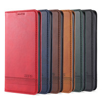 Casing dompet kulit magnetik mewah PU, casing ponsel kulit magnetik dengan tempat kartu untuk Iphone 14 13 12 11 Pro Max 7/8/Se2/Se3 7P/8P X/Xs Max