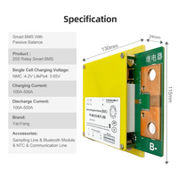 Yanyang Smart NMC NCM LFP BMS 84v 96v 9S-25S chariot élévateur spécifique 300A 500A APP pris en charge relais matériau de Base PCB