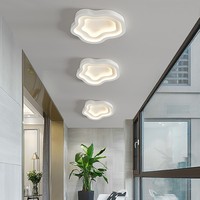 Lampu Plafon Oval Putih Mewah Kreatif Minimalis Modern, Lampu LED Bulat untuk Ruang Tamu & Kamar Tidur & Hotel.