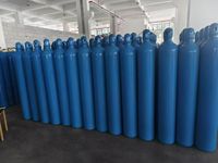 Tabung Gas Argon Baja Seamless 47L, Botol Gas Industri Tekanan Tinggi