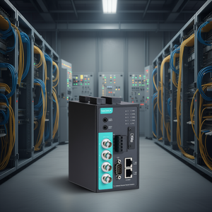 Moxa V พอร์ต464 T เครื่องเข้ารหัสวิดีโออุตสาหกรรม4ช่องอีเธอร์เน็ตโมดูลสนับสนุนกล้อง IP PoE - Product Image 3