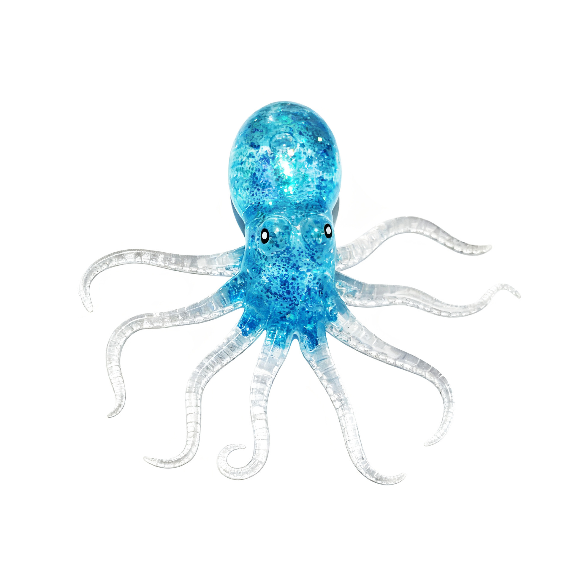 Pince à poulpe bleue et colorée