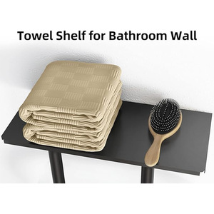 <span class=keywords><strong>Toallero</strong></span> <span class=keywords><strong>de</strong></span> baño montado en la pared <span class=keywords><strong>de</strong></span> acero inoxidable estante <span class=keywords><strong>de</strong></span> almacenamiento multifunción <span class=keywords><strong>de</strong></span> 2 niveles para herramientas <span class=keywords><strong>de</strong></span> limpieza diseño moderno sin perforaciones - Product Image 2